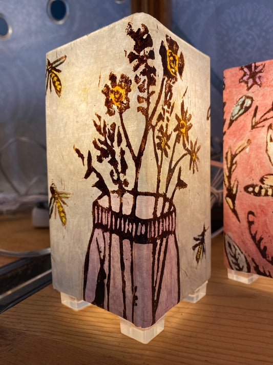 Bees in Jar Lamp